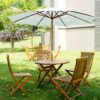 Outsunny Sombrilla Parasol de Jardín Ø300x250 cm con Sistema de Pestillo de Fijación Techo Ventilado y Poste Desmontable… - Imagen 3