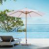 Outsunny Sombrilla Parasol de Jardín Ø300x250 cm con Sistema de Pestillo de Fijación Techo Ventilado y Poste Desmontable… - Imagen 4